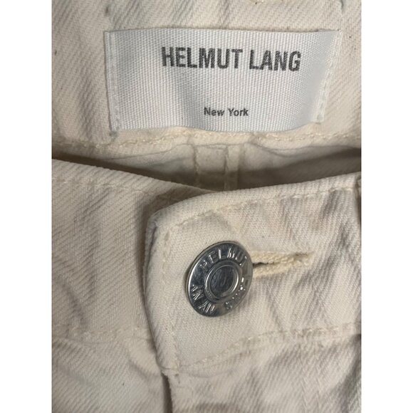 HELMUT LANG New York Off-White Low-Rise 5-Pocket Skinny Jeans Size 25 - Picture 3 of 7